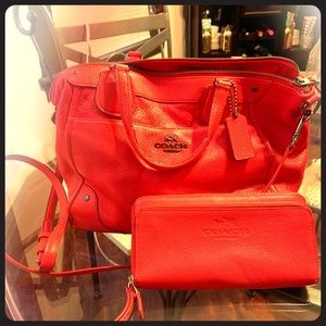 Coach bag and wristlet/wallet